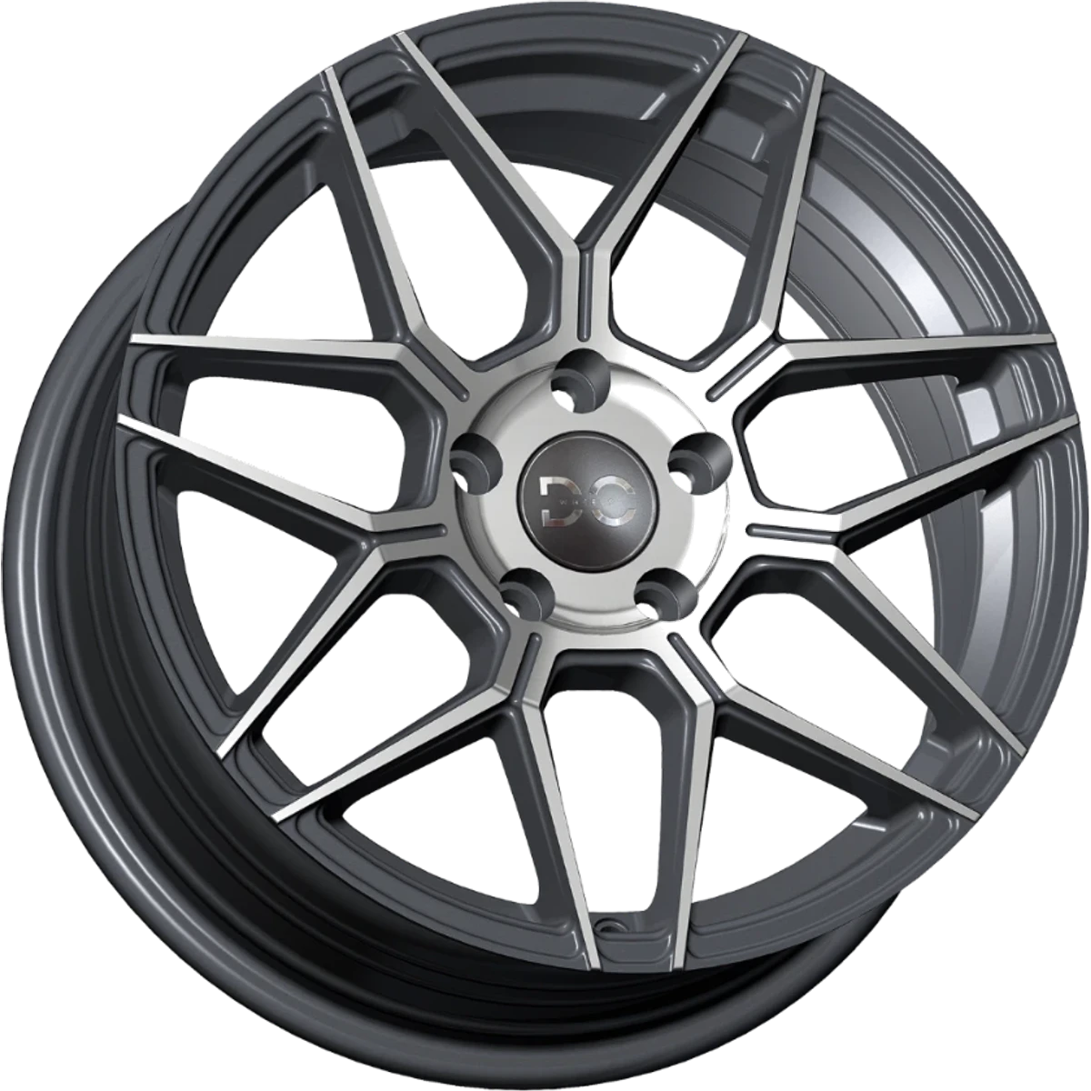 DC1 Gun Metal Polished Face