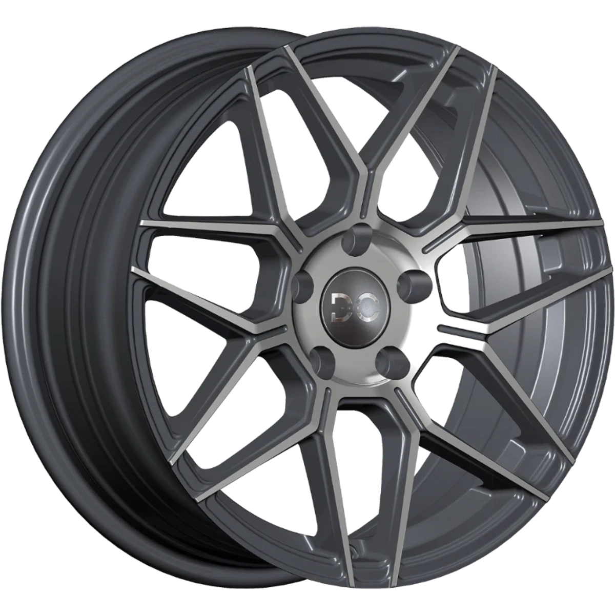 DC1 Gun Metal Polished Face