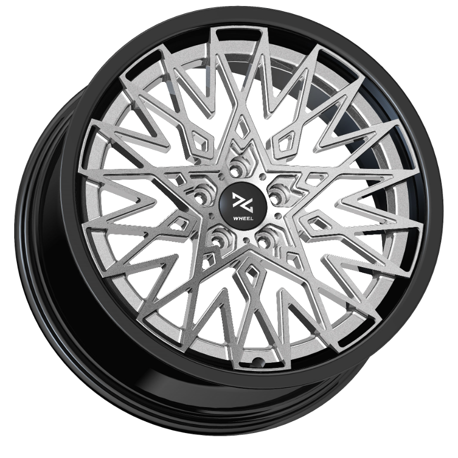 ID1 Brushed Titanium / Gloss Black