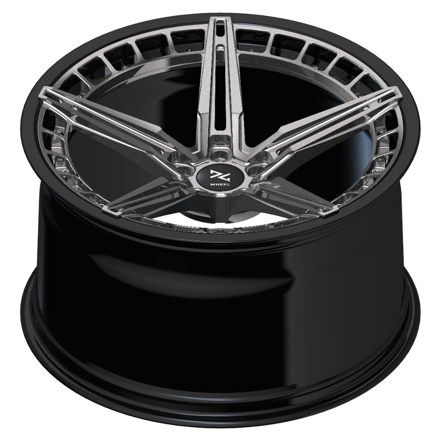ID3 Brushed Titanium / Gloss Black
