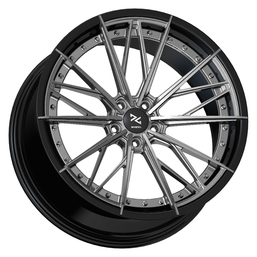 ID4 Brushed Titanium / Gloss Black